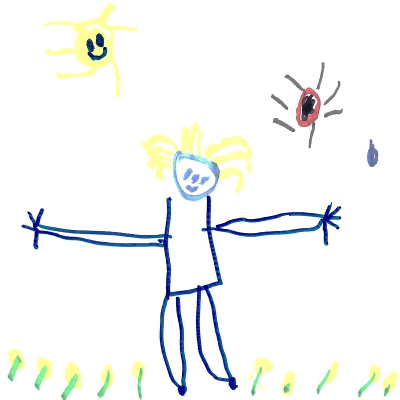dessin d'un enfant de 4 ans et 10 mois
